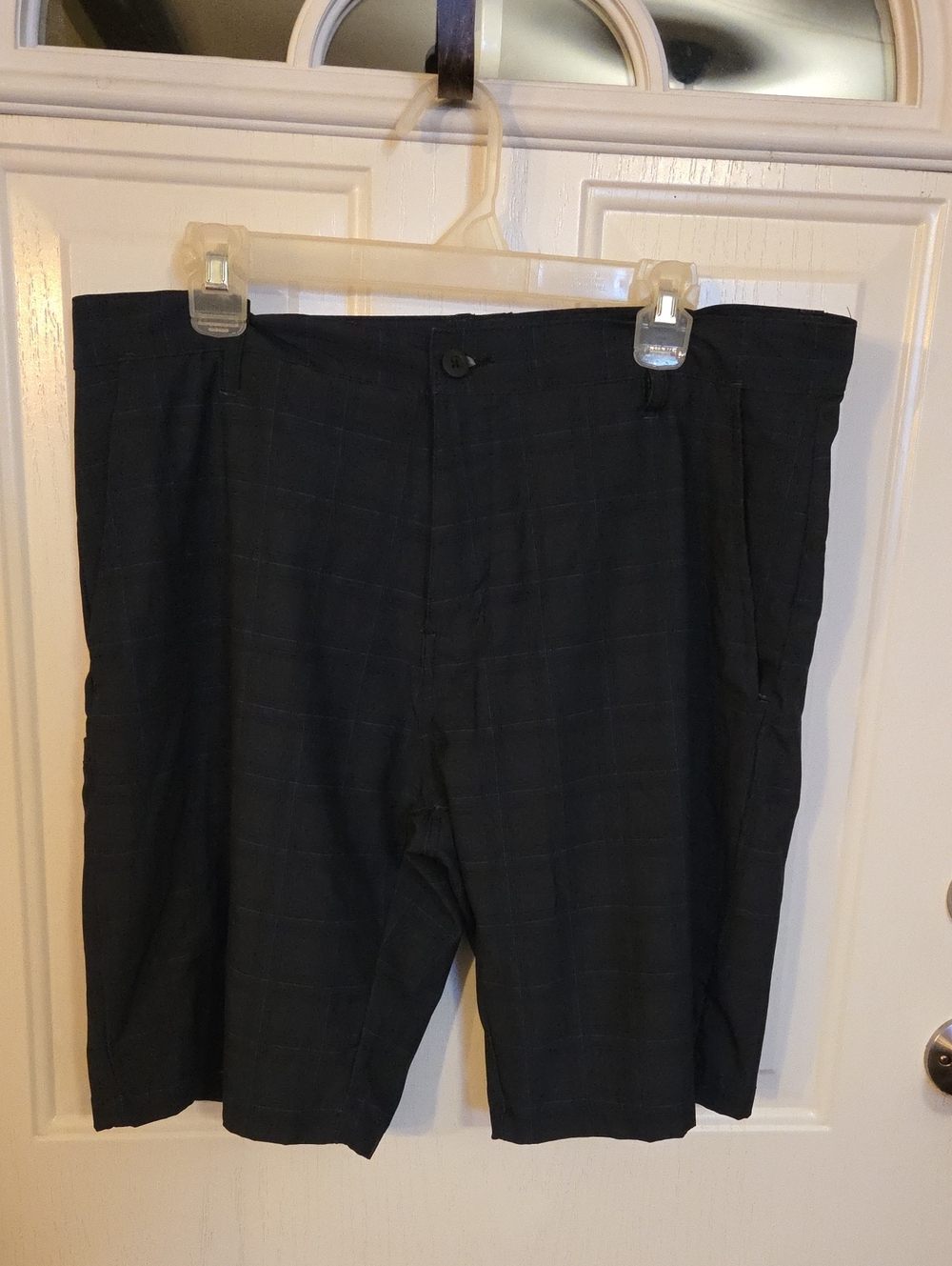 Burnside Men's Blue Windowpane Dress Shorts Size 36